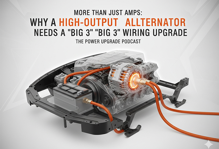 More Than Just Amps: Why a High-Output Alternator Needs a “Big 3” Wiring Upgrade