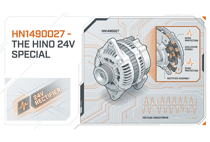 Downtime is the Enemy: Why Logistics Fleets are Switching to Reinforced 24V Alternators
